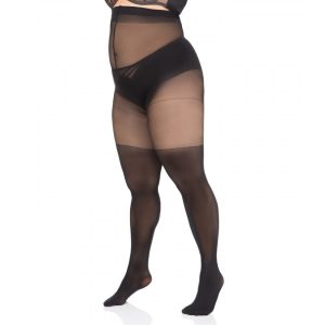 SizePlus Panty Overknee Design - 50 Den--zwart