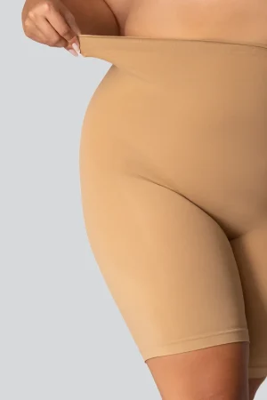 Detail van NILIT® BREEZE stof in verkoelende anti-schuur short voor dames