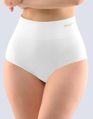 witte Bamboe slip hoge taille voor dames