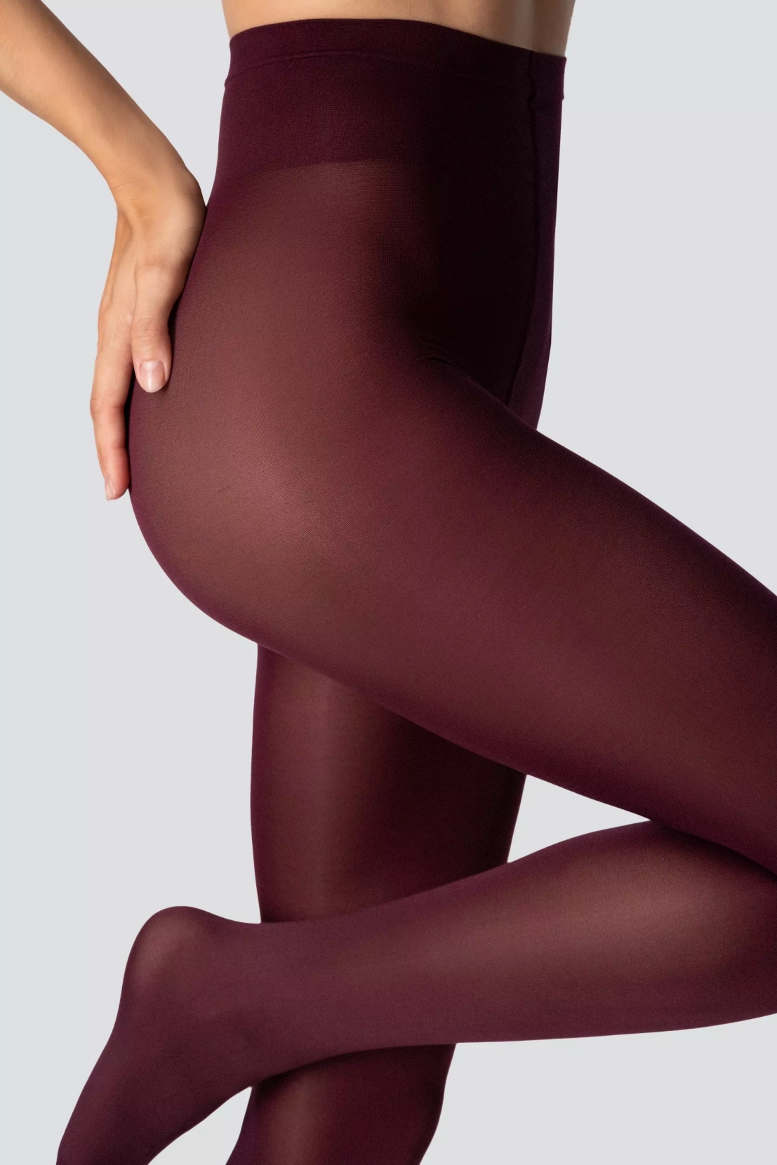 warme panty soft-3d- tights-wine-rood-1